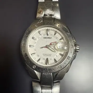 SEIKO PERPETUAL CALENDAR 실버
