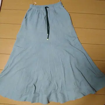 플레어 스커트 그린