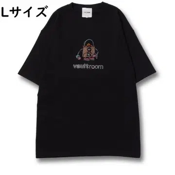 vaultroom RHINESTONE 로고 티셔츠 / BLK L 사이즈