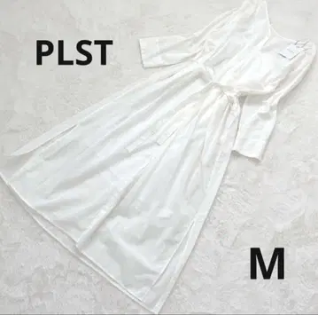 새상품 PLST 롱 원피스 셔츠 원피스 롱 가디건