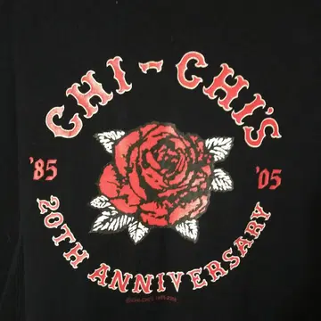 새상품급 치즈 CHI-CHI'S 20주년 티셔츠 블랙 그레이트풀 데드