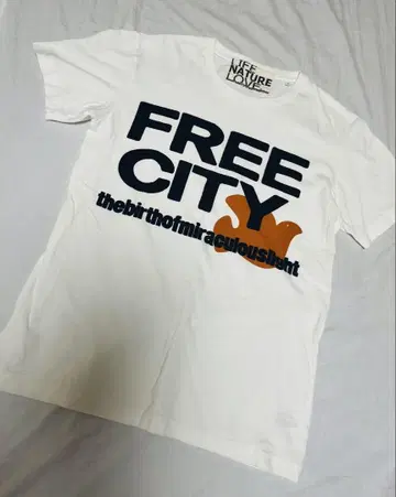 FREE CITY 화이트 티셔츠 1 사이즈(S)
