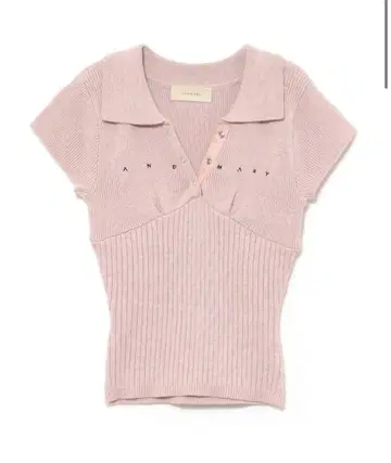 andmary Lindsay 로고 tops pink 앤드마리