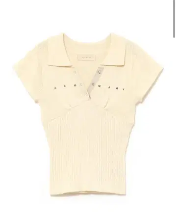 andmary Lindsay 로고 tops ivory 앤드마리
