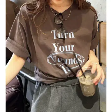 Ungrid (언그리드) 빈티지 워시 로고 빅 Tee