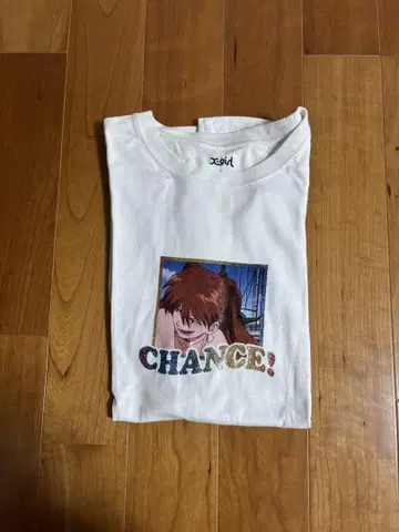 X-girl 애니메이션 티셔츠 CHANCE! L 사이즈