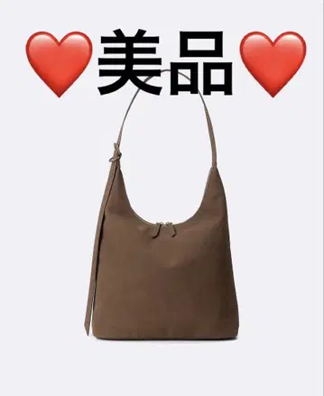 새상품급 GU 2WAY 롱 벨트 백 다크 브라운