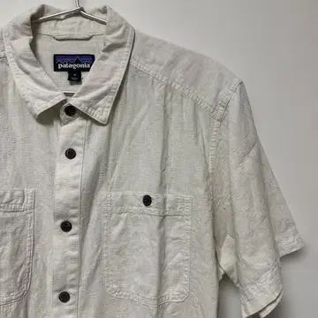 patagonia 백스텝 셔츠 반팔 셔츠 화이트
