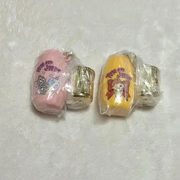 톰과 제리 가챠가챠 캡슐 립 케이스, 투츠, 태피 세트