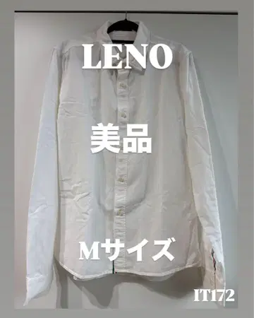 LENO (리노) 이탈리안 테이프 화이트 셔츠 긴팔 사이즈 3