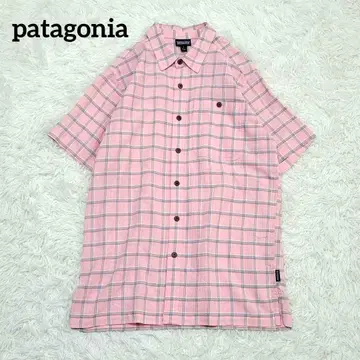 [새상품급] patagonia 시어서커 오가닉 코튼 반팔 체크