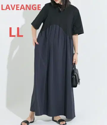 LAVEANGE 라비앙제 개더 절개 맥시 원피스