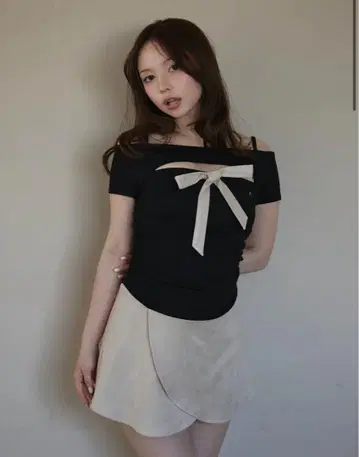 andmary Kite 리본 세트 드레스 black
