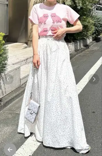 Alley by w closet 빅 포켓 나일론 개더 스커트