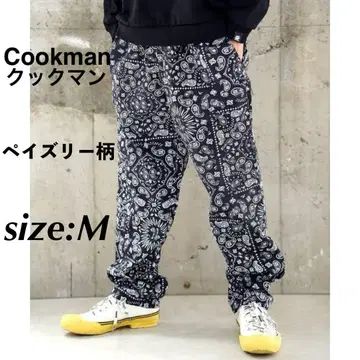 Cookman 쿡맨 셰프 팬츠 워크 팬츠 페이즐리 무늬