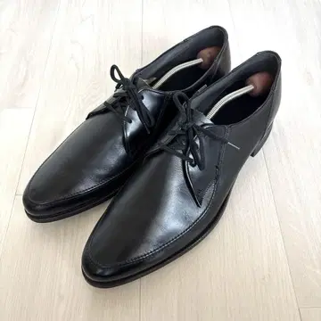 미사용 남성용 비즈니스 슈즈 블랙 가죽 신발 28.5cm