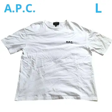 APC/아페쎄 로고 자수 티셔츠 L