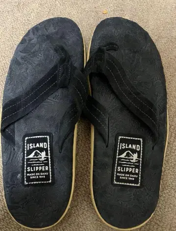 [미사용 새상품] ISLAND SLIPPER (아일랜드 슬리퍼) 네이비