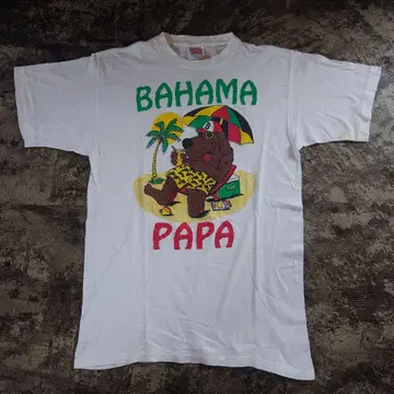 BAHAMA PAPA 프린트 T셔츠 XL 사이즈 4284