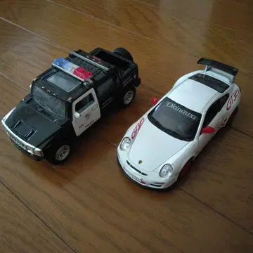 괌 오키나와 미니카 세트 Hummer Porsche 911 GT3 RS