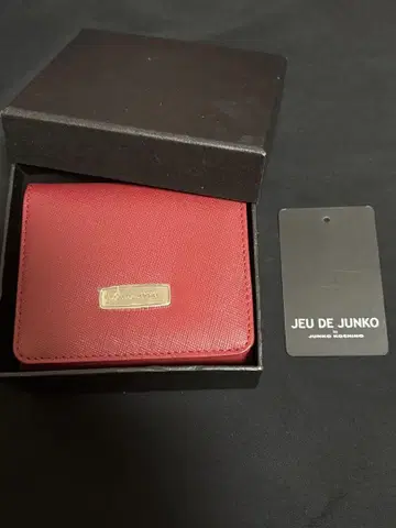JEU DE JUNKO 3단 폴더형 지갑 레드 다기능