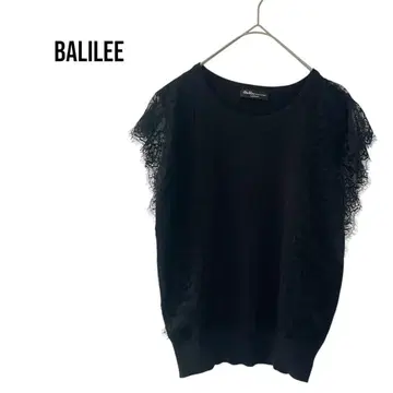 Balilee 슬리브리스 니트탑 레이스 미사용 데이트룩