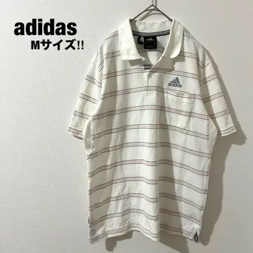 adidas 아디다스 새상품급 보더 피케 셔츠 화이트 M 골프웨어