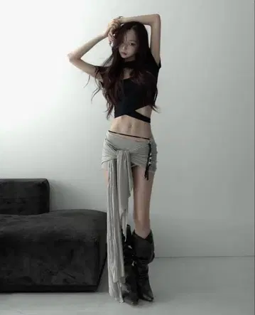 THEREDTHREAD 더레드스레드 S mini skort pareo