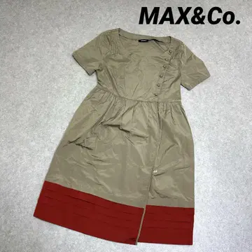 MAX&Co. 맥스앤코 원피스 드레스 무릎 기장 베이지