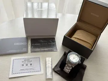 SEIKO SBDC139 오토매틱 시계 실버/화이트