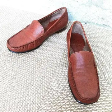 [새상품급] img 잉그 가죽 로퍼 슬립온 가죽 신발 23cm 브라운