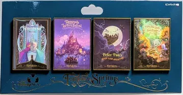도쿄디즈니씨 핀 배지 4개 Fantasy Springs 어트랙션 포스터