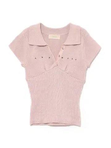 ANDMARY Lindsay logo tops pink