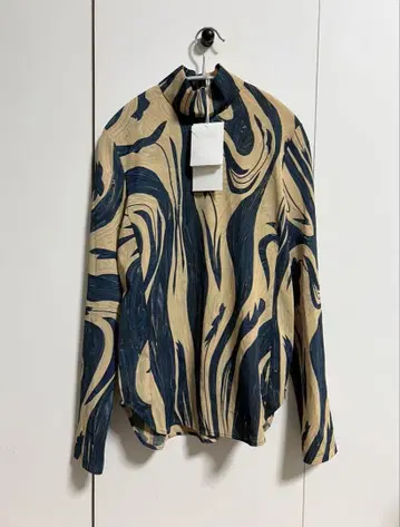 사이즈 3 Marble Print Jersey High Neck