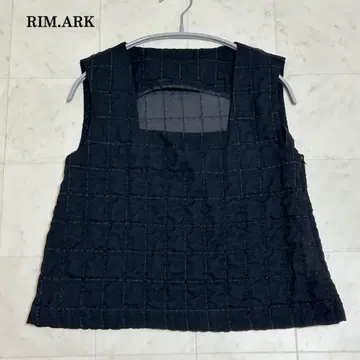 RIM ARK 블라우스 슬리브리스 폴리에스테르 블랙 36