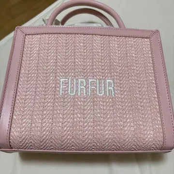 FURFUR 핑크 핸드백 바스켓백