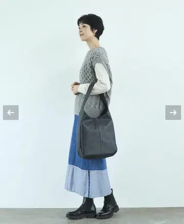 kanmi. 칸미 fuwari 원 숄더백 블랙