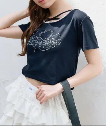 OLIVE des OLIVE 컬러풀 티셔츠 네이비