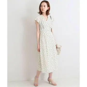 IENA 데생 프린트 셔츠 원피스
