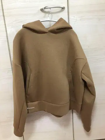 Champion 브라운 후드 부착 후드티