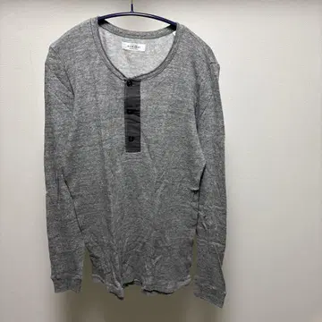 H.R. MARKET 그레이 헨리넥 긴팔 티셔츠