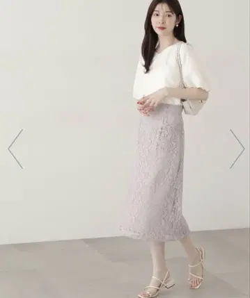 [택 포함 새상품] PROPORTION 레이스 타이트 스커트
