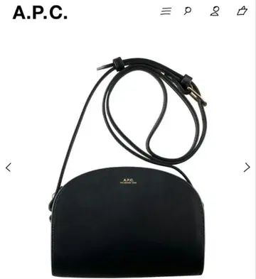A.P.C. DEMI-LUNE 미니 백 블랙