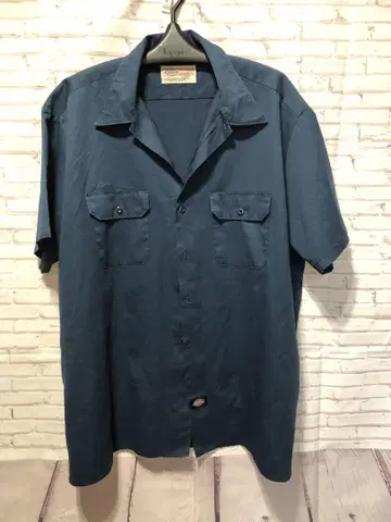 USA Dickies 반팔 워크 셔츠 3X LARGE 다크 블루