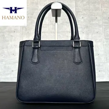 [미사용급] HAMANO 하마노 피혁공예 미니 포토프 네이비 가죽 핸드백