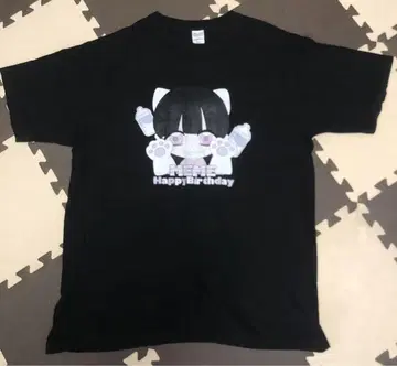캣 귀 캐릭터 T셔츠 XXL