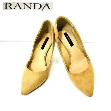 RANDA 란다 베이지 스웨이드 펌프스 22.5cm