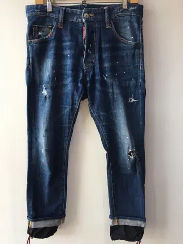 DSQUARED2 블리치 크러쉬 디스트로이드 스키니 데님