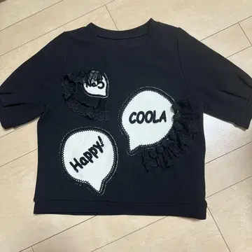 coola 와플 티셔츠 블랙 38 사이즈
