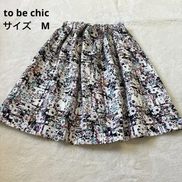 TO BE CHIC(투 비 시크) 플라워 프린트 플레어 스커트